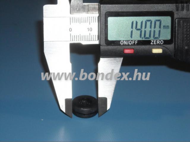 Kábelátvezető 6 mm vastag kábelhez